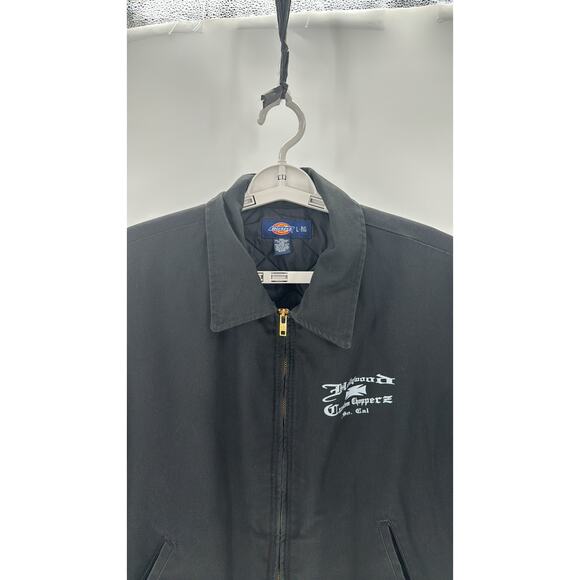 Dickies black Hollywood Choppers moto jacket biker grunge alternative size L - Picture 5 of 11